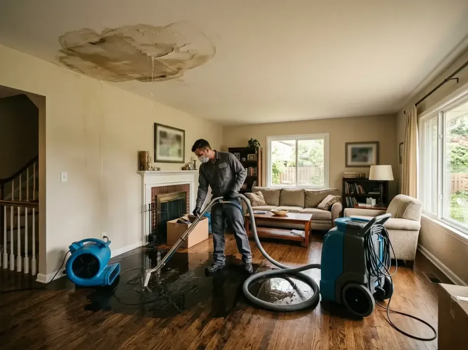 attic-pipe-burst-ceiling-drip-008 — frequently asked questions, Water Damage Restoration & Carpet Care in Chester, IL